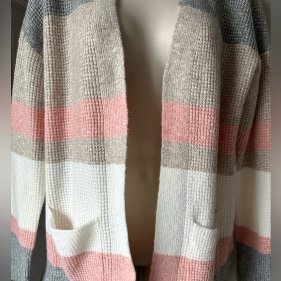 NWT Loft Striped Color Block Cardigan - Picture 3 of 11